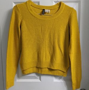 H&M Divided Basic Yellow Knit Sweater